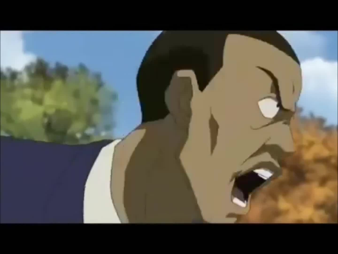 What Did You Say N***a Angry Reaction Meme Template - funny Animated Series meme