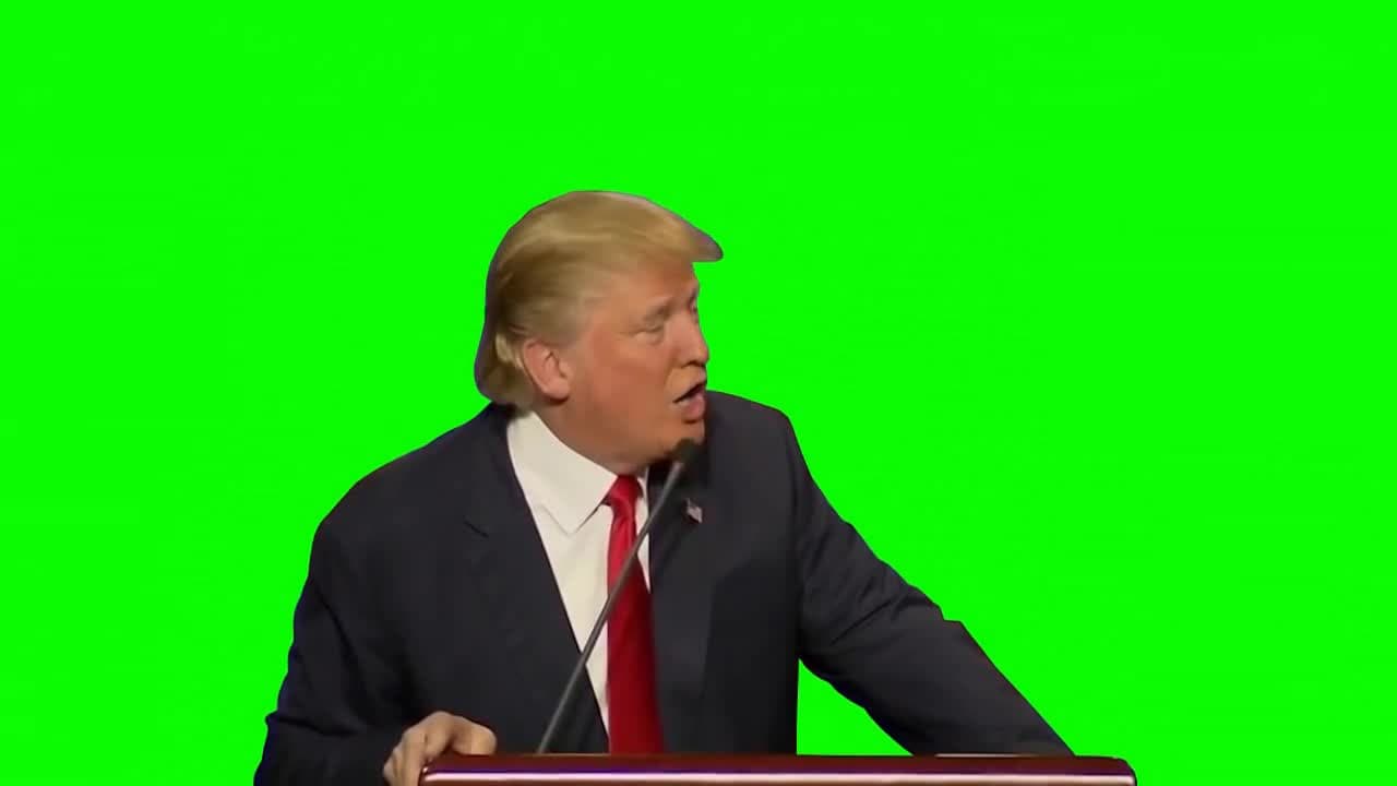 Donald Trump "Get 'Em Out!" Green Screen Meme Template - funny Politics meme