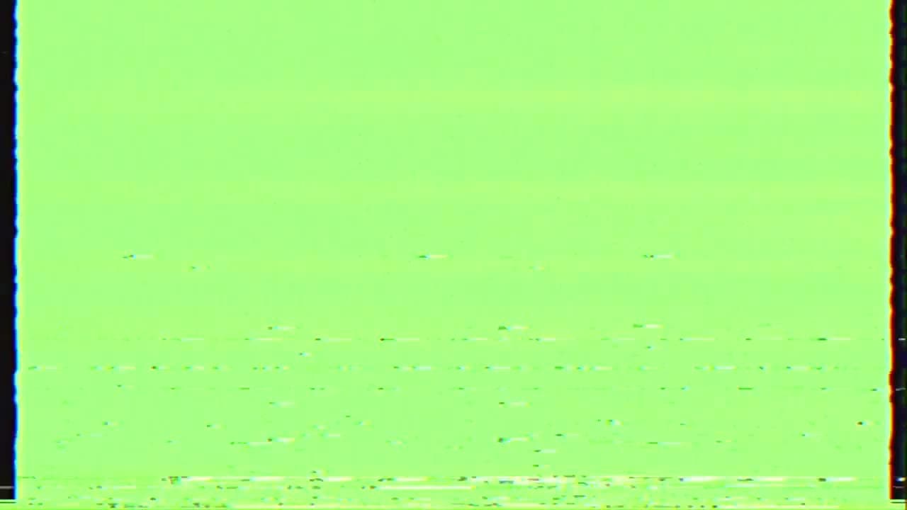 Green Screen Vintage VHS Play Button Glitch Meme Template - funny Visual Effect meme