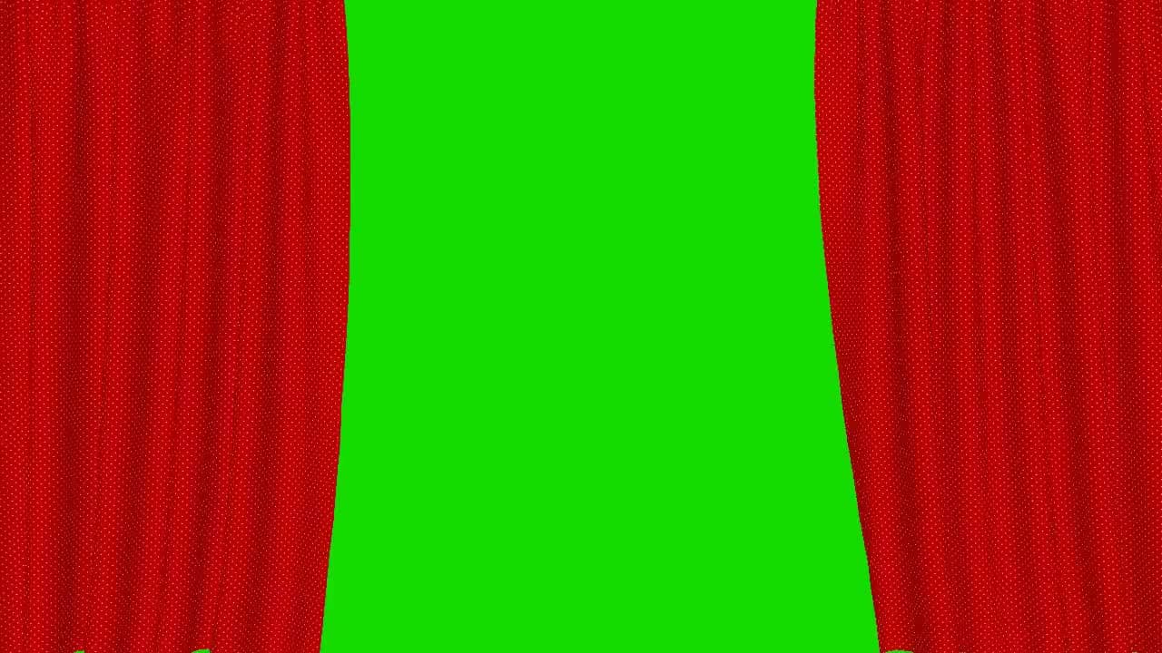 Red Curtains Opening Green Screen Meme Template - funny Visual Effect meme