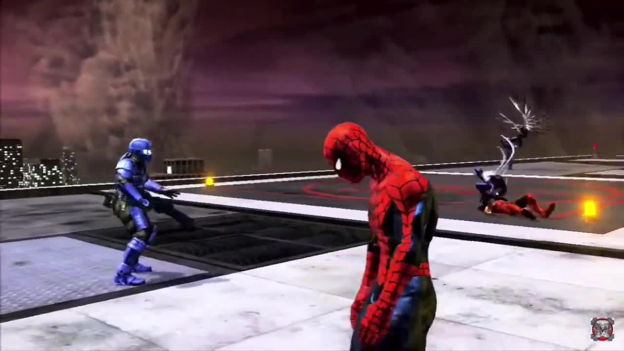 Spider-Man Tired Walk Amidst Chaos Meme Template - funny Gaming meme