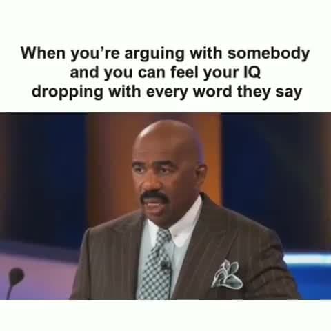 Steve Harvey Arguing IQ Dropping Meme Template - funny Celebrity Reaction meme