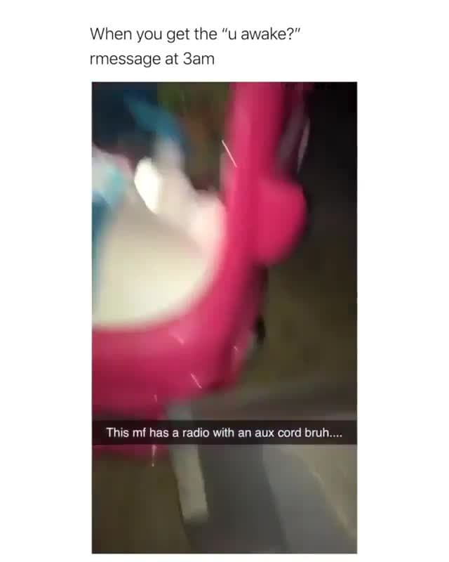 U Awake 3 AM Pink Car Kid Driving Meme Template - funny Relatable Memes meme