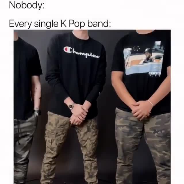 K-Pop Band Matching Outfits Meme Template | Funny Group Style - funny Comedy meme