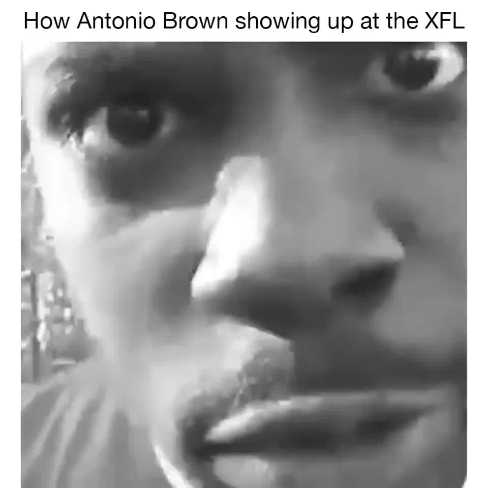 Antonio Brown "I Can Spend a Night Tonight" XFL Meme Template - funny Sports meme
