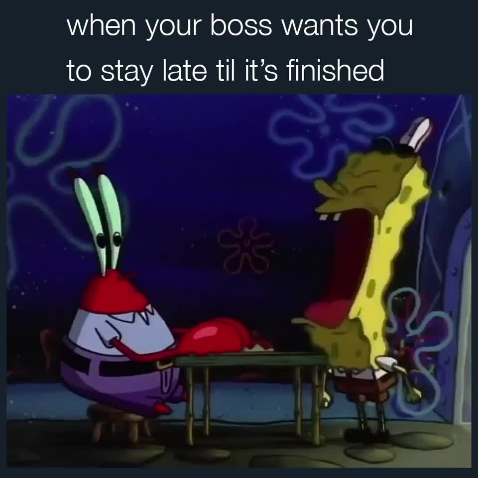 SpongeBob I Want To Go To Bed Meme Template - funny Cartoon meme