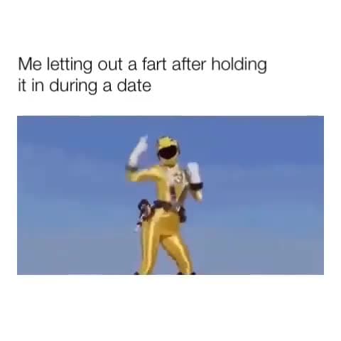 Yellow Power Ranger Fart Relief Meme Template - funny Reaction Meme meme