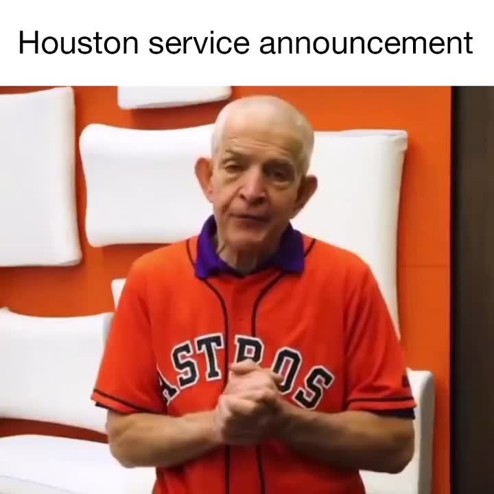 Mattress Mack Houston Astros 'Pay Your Damn Furniture' Meme Template - funny Comedy meme