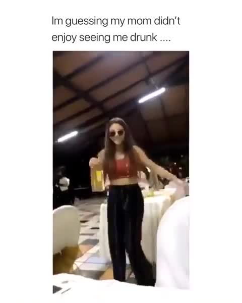 Drunk Daughter Dancing, Mom's Disapproving Look Meme Template - funny Relatable Moments meme