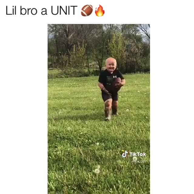 Lil Bro A UNIT Mud Football Meme Template - funny Funny meme
