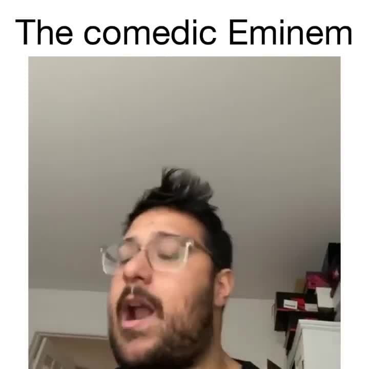 The Comedic Eminem Rapper's Chaotic Life Confession Meme Template - funny Comedy meme