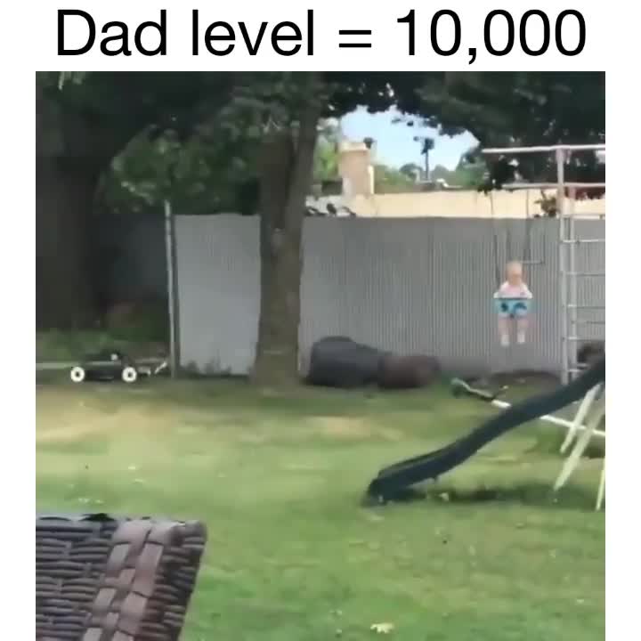 Dad Level 10,000 Remote Control Lawn Mower Meme Template - funny Comedy meme