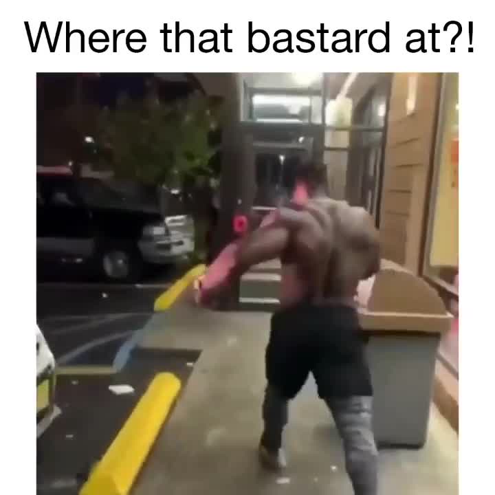 Angry Muscular Man Walking Entrance Meme Template - funny Reactions meme