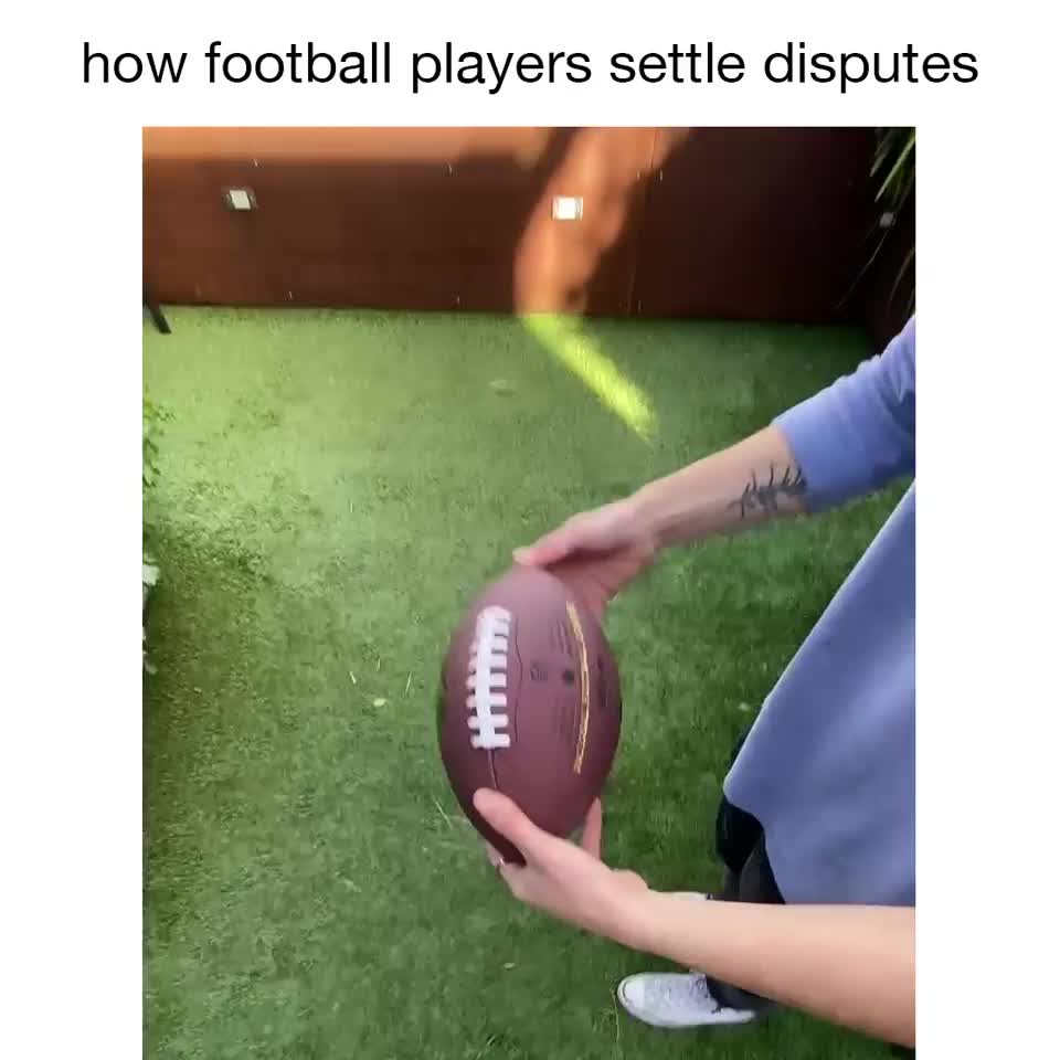 How Football Players Settle Disputes Meme Template - funny Funny Moments meme