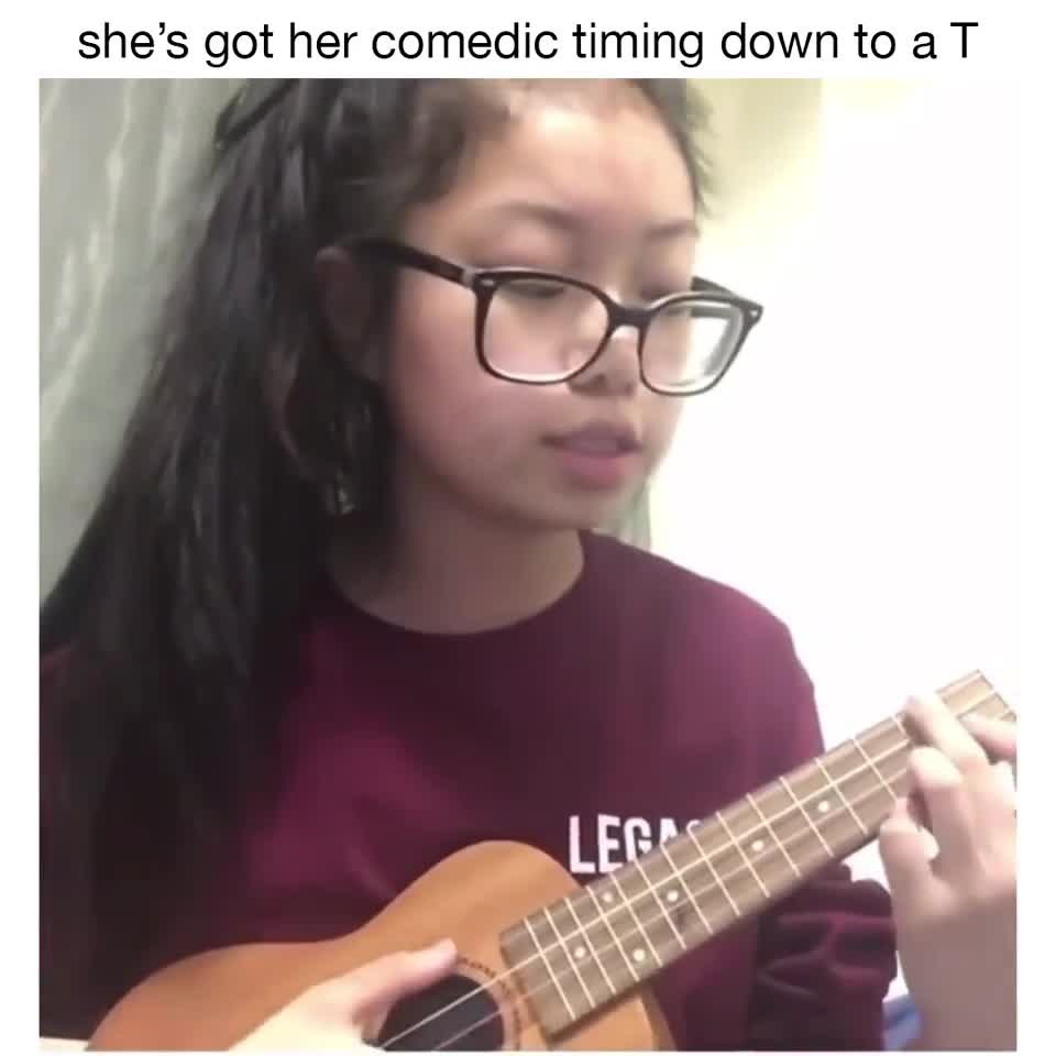 Comedic Timing "F*ck You" Ukulele Song Meme Template - funny Comedy meme