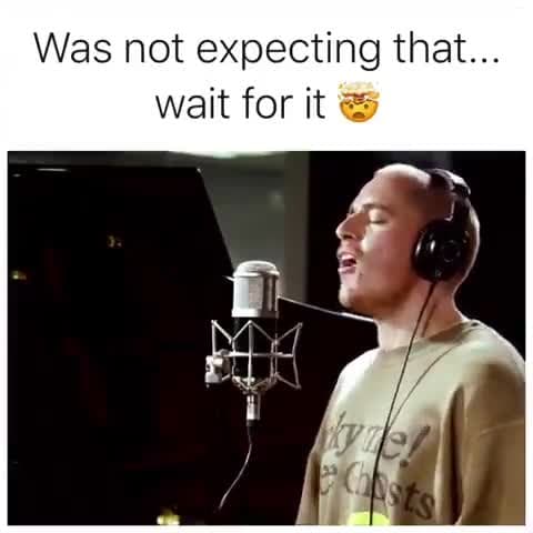 Unexpected High-Pitched Singer Voice Reveal Meme Template - funny Funny meme