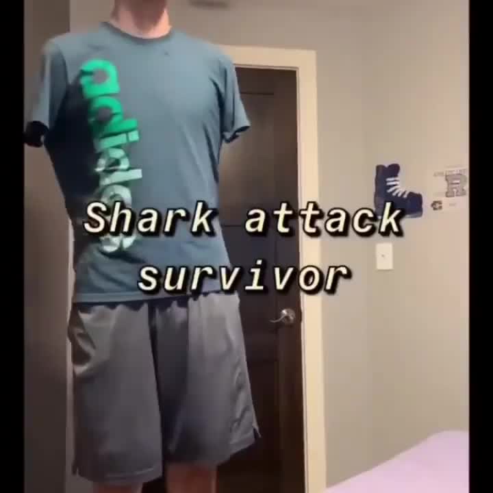 Amputee Patient vs Shark Attack Survivor Meme Template - funny Comedy meme