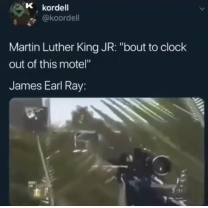 MLK James Earl Ray Call of Duty Sniper Meme Template - funny Dark Humor meme