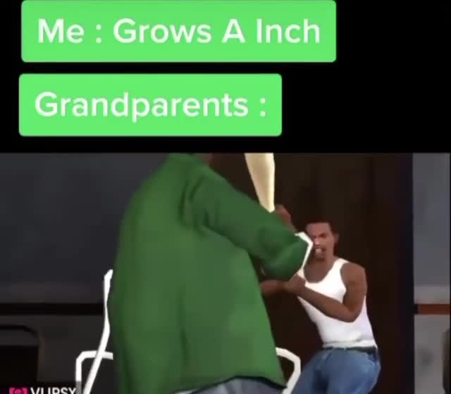 Grandparents Reaction to Growth Meme Template - Big Smoke GTA Funny - funny Comedy meme