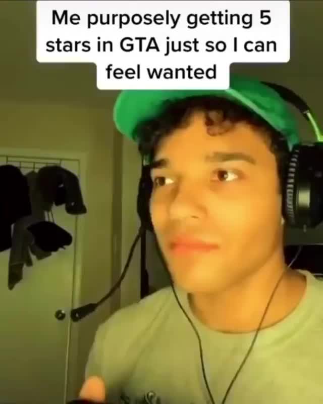 GTA 5 Stars Feel Wanted Meme Template - funny Comedy meme