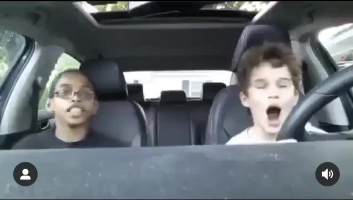 Shocked Kids Car Reaction Meme Template 'Oh My Gosh!' - funny Reaction Memes meme
