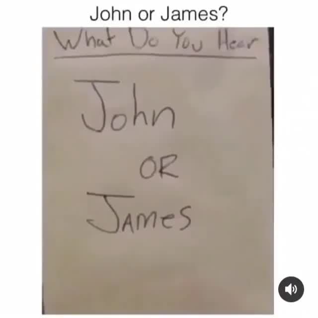 John or James vs. Penis Auditory Illusion Meme Template - funny Viral Memes meme