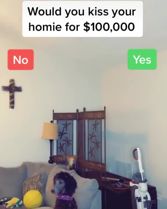 Kiss Your Homie for 100k Meme Template - funny Funny meme