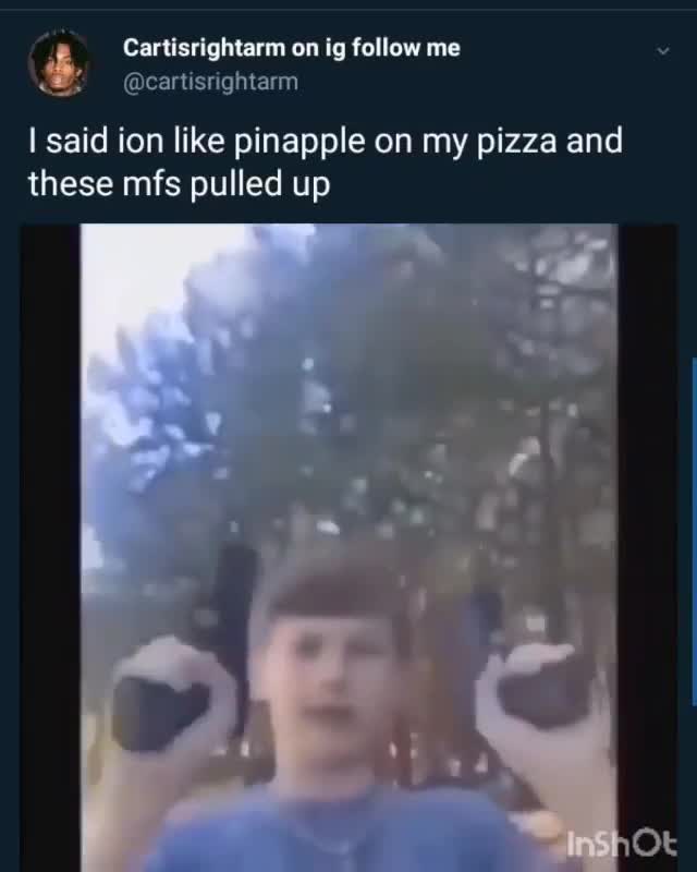Pineapple on Pizza Gun Reaction Meme Template - funny Internet Culture meme