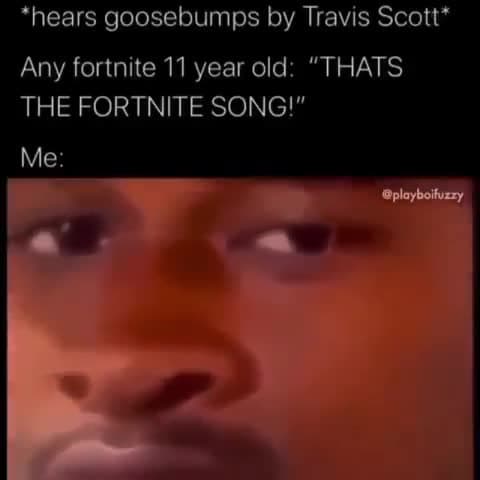 Travis Scott Goosebumps Fortnite Kid Reaction Meme Template - Disappointed Look - funny Reaction Meme meme