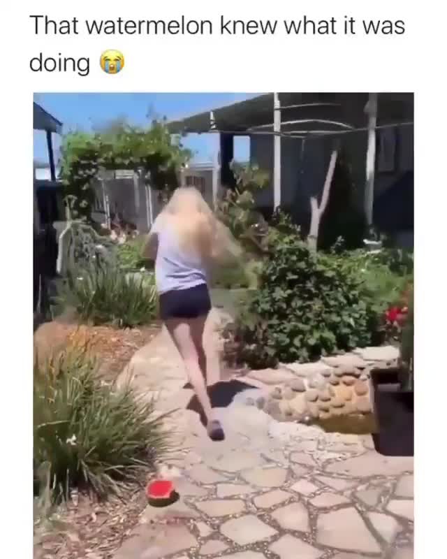 Watermelon Crotch Hit Fail Meme Template - Unexpected Bounce - funny Funny Fails meme