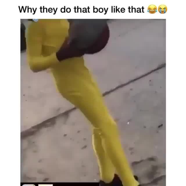 Yellow Jumpsuit Kid Roasted - Lemon Outfit Meme Template - funny Comedy meme