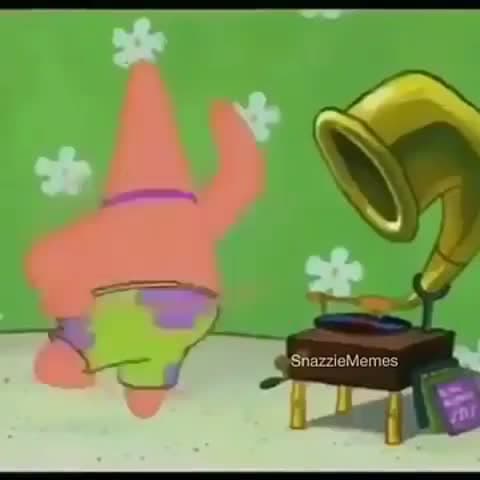 Patrick Star Dancing & Confused Meme Template - funny Cartoon meme