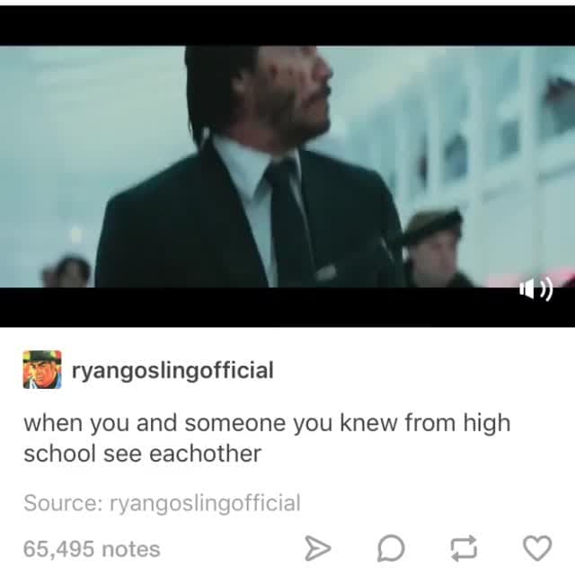 John Wick Awkward High School Reunion Standoff Meme Template - funny Movies meme