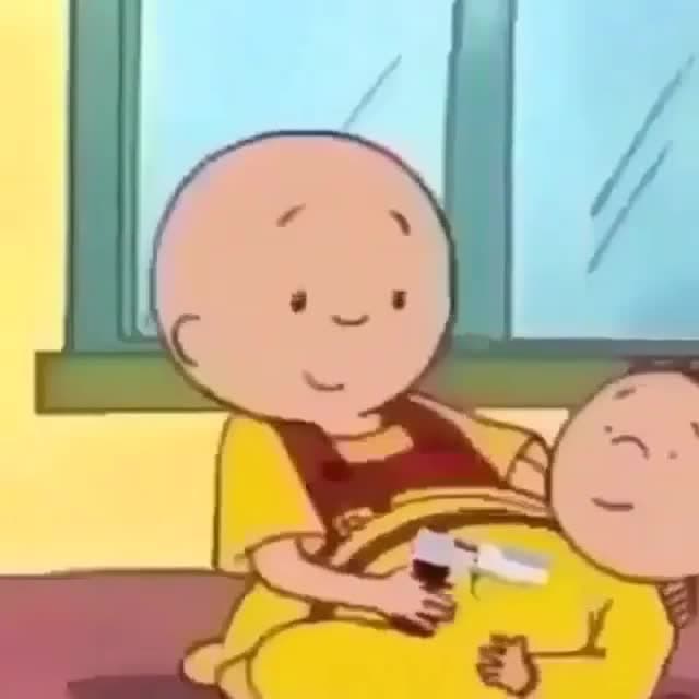Caillou Shoots Baby Rosie Meme Template | Dark Humor - funny Animated Series meme