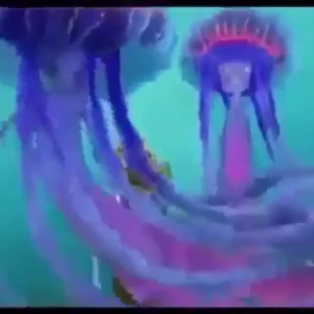 Good Vibes Only Shark Tale Oscar Jellyfish Meme Template - funny Animation Movie meme
