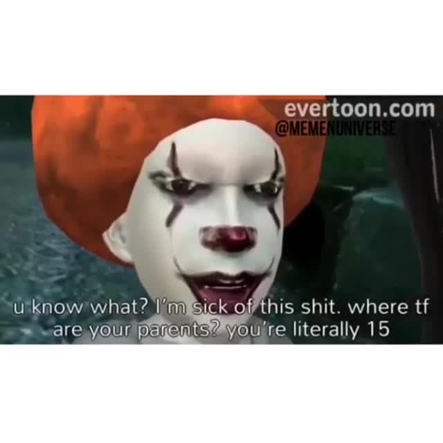Pennywise Sexual Harassment Meme Template | Animated Clown Reaction - funny Pop Culture meme